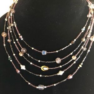 Cookie lee 4 strand necklace EUC